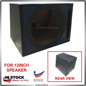 12'' 1Hole Single PVC Sub Woofer Speaker Hot Box Mixture 6' and 4' Thickness Plywood (Blue)